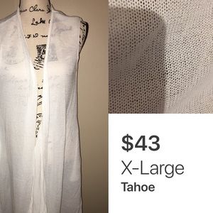 Tahoe vest / cover up new with tags